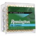 Cartouches 22 LR REMINGTON TARGET boites de 100.