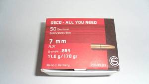 Ogives GECO 7 MM / .284 - 170 Grs PLUS X 50.