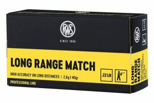 Cartouches 22 LR RWS LONG RANGE MATCH X 50.