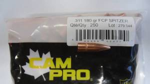 Ogives CAM PRO 7,62 / 303 - .311 FCP 180 SP Grains X 250.