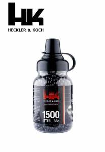 Biberon de 1500 Sphériques noires BB' s Heckler et Koch Cal. 4.5 MM.