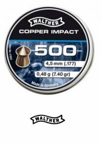 Plombs WALTHER COPPER IMPACT Cal. 4.5 MM X 500.