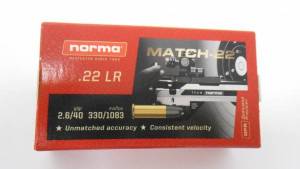 Cartouches 22 LR NORMA MATCH X 50.