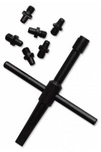 Kit UBERTI 6 cheminées + clé cruciforme.