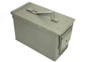 Boite à cartouches MILITAIRE Cal .50 KAKI Spéciale CLUB.