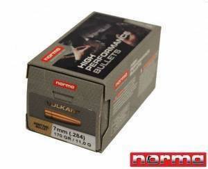 Ogives NORMA 7 MM / 284 VULKAN 170 Grs / 11 g X 100.