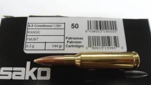 Cartouches 6,5 Creedmoor SAKO RANGE 144 Grs FMJ BT X 50.