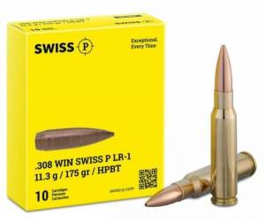 Cartouches 308 Win. SWISS P LR-1 HPBT 175 Grs.