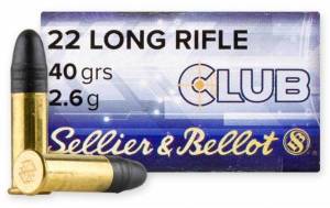 Cartouches 22 LR Sellier & Bellot CLUB X 500.