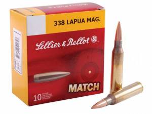 Cartouches 338 Lapua Mag Sellier & Bellot MATCH 250 Grs X 10.