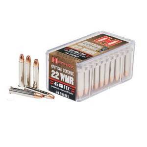 Cartouches 22 MAGNUM HORNADY 45 Gr FTX DEFENSE.