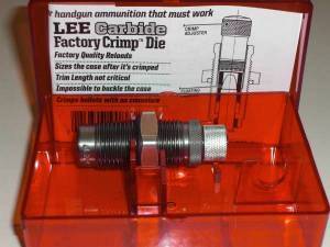 Sertisseur LEE Carbure Factory Crimp 38 / 357.