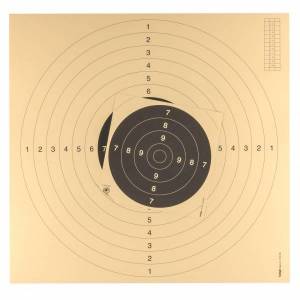 Cibles C 50 Pistolet 53 X 53 Cms AVEC ENCOCHES X 100.