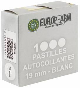 Pastilles BLANCHES diamètre 19 MM X 1000.