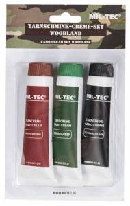 Crème de camouflage MilTec 3 tubes.
