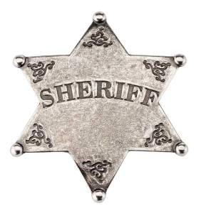 Étoile de SHERIFF Argentée.