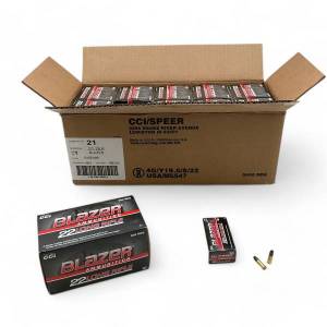 Cartouches 22 LR CCI BLAZER en CARTON de 5000.