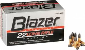 Cartouches 22 LR CCI BLAZER PACK de 500.