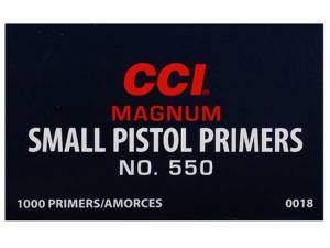 CCI 550 Small Pistol Magnum X 1000.