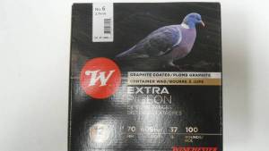 Pack WINCHESTER 100 cartouches Cal. 12 X 70 Extra Pigeon 37g Pb 6.