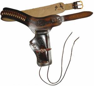 Ceinturon DENIX 1 Arme pour Revolver Western.