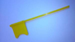 Drapeau de sécurité jaune.