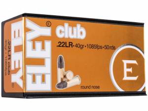 Cartouches 22 LR ELEY CLUB X 50.