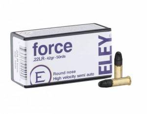 Cartouches 22 LR ELEY FORCE X 50.