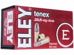 Cartouches 22 LR ELEY TENEX X 50.