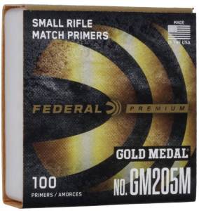 FEDERAL Small Rifle GM 205 Match X 100.