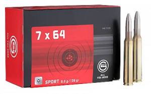 Cartouches 7 X 64 GECO SPORT 139 Grs X 50.