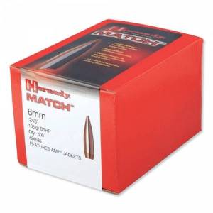 Ogives Hornady 243 - 105 grs BTHP X 500 Réf. 24585.