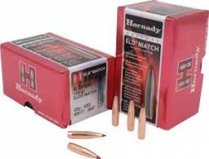 Ogives Hornady 264 / 6,5 MM - 123 Grs ELD MATCH Réf. 26176.