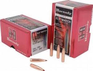 Ogives Hornady 264 / 6,5 MM - 130 Grs ELD MATCH Réf. 26177.