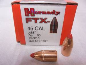 Ogives Hornady 458 - 325 Grs FTX Réf. 45015.