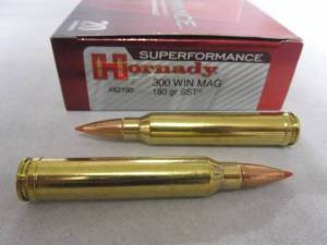 Cartouches 300 Win. Mag. HORNADY 180 Grains SST.