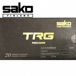 Cartouches 6,5 Creedmoor SAKO TRG Précision 136 Grs X 20.