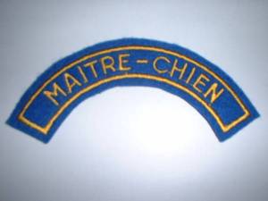 Insigne demie-lune MAITRE-CHIEN