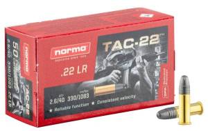 Cartouches 22 LR NORMA TAC X 50.