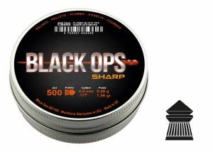 Plombs BLACK OPS SHARP tête pointue Cal. 4,5 MM X 500.