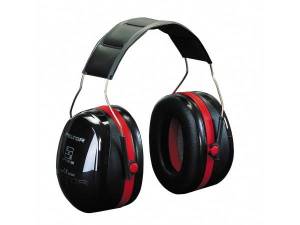 Casque anti - bruit PELTOR OPTIME III ROUGE / NOIR.