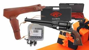 Pack Cadeau - PIETTA REMINGTON 1858 Acier Cal. 44 PN.