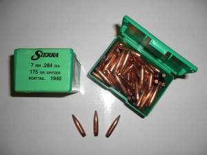 Ogives Sierra .284 / 7 MM 175 Grs SP Réf. 1940.