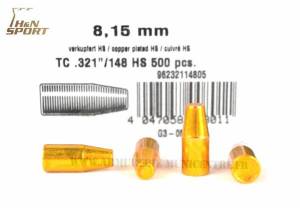 Ogives HN CU - HS 8,15 MM - 148 Grains KS.