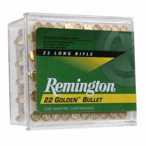Cartouches 22 LR REMINGTON Golden Bullet X 100.