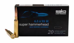 Cartouches 6,5 X 55 SE SAKO Super Hammerhead 140 Grs.