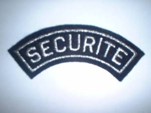 Insigne demie-lune SECURITE