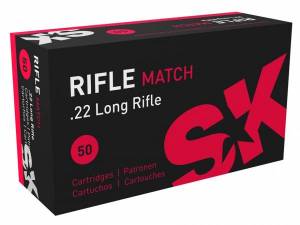 Cartouches 22 LR SK RIFLE MATCH par 50.