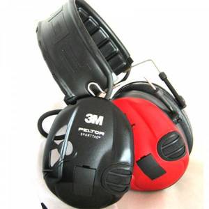 Casque Electronique PELTOR SportTac Rouge / Noir.