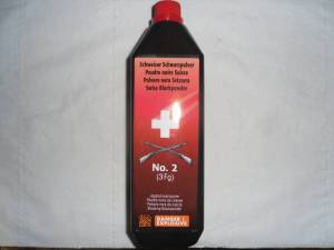 Poudre noire SUISSE N° 2 en bidon de 1 Kg.